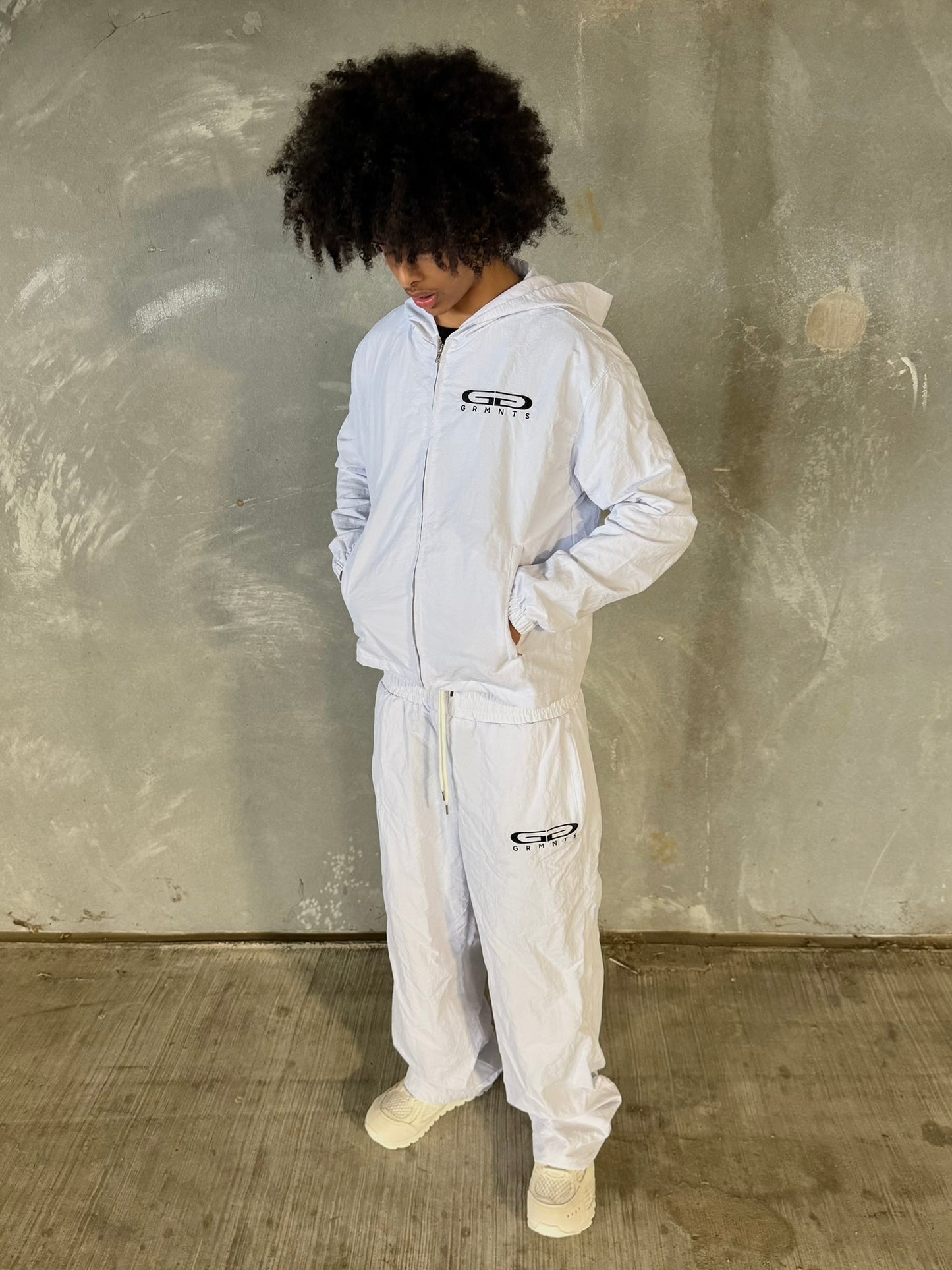 GRMNTS RAIN JACKET (WHITE)